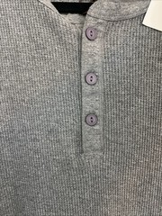 Free Planet Men Pull On Shirt Heather Gray Size M NWT