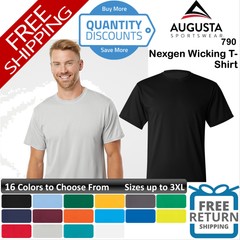 🔥 Augusta Sportswear Men Nexgen Wicking T-shirt Wicks Moisture Up To 3XL 790