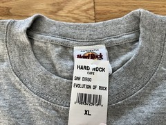 Vintage Hard Rock Cafe San Diego Evolution of Rock Shirt Mens XL Gray Deadstock
