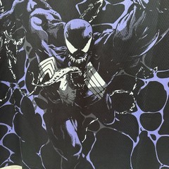 Marvel x Neff Venom Jersey Shirt Mens Medium NWT Graphic Black Purple Pink