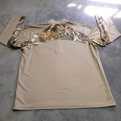 Magellan Outdoors Camouflage Long Sleeve 1/4 Zip Hunt Fish Large Shirt Logo