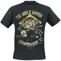 Street Fighter Mens T-Shirt – Capcom World Warrior Championship ’92 – Blanka