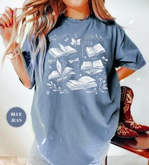 Cottagecore Enchanted Books Cozy Comfort Tee