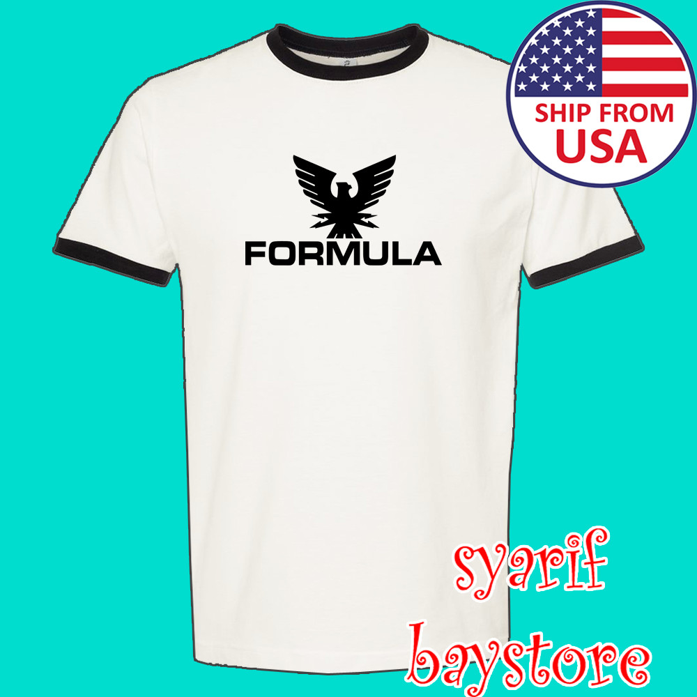 Formula Boats Speed Racing Men’s Ringer Black Size S to 3XL