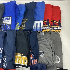 Wholesale lot of 22 Sport’s Long/Short Sleeve T-Shirts (Size in Desc)
