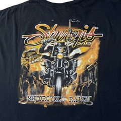 Strugis Motorcycle Rally 2012 Graphic Hot Leather Black T-shirt Men’s Size 3XL