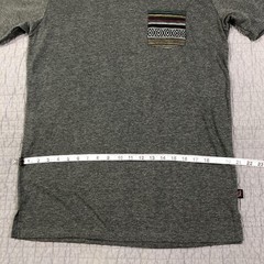 Beautiful Giant Shirt Men Large Gray Tribal Pocket Tee Heather Aztec Crewneck