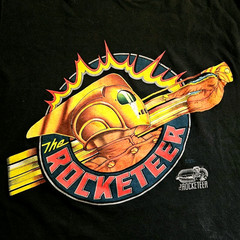 Rare Vintage 90s The Rocketeer Disney Movie Promo T Shirt Single Stitch Large
