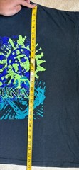 Vintage 90s Laguna Surf Skate Sun Neon Graphic T Shirt Black Large