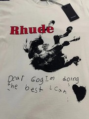 RHUDE Off-White Falling Horse T-Shirt Dear God M Medium NEW NWT
