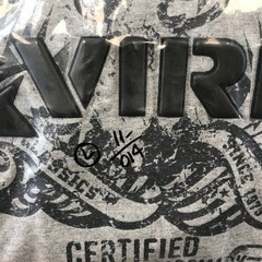Avirex Classics Graphic T-Shirt Mens Large Gray Short sleeve