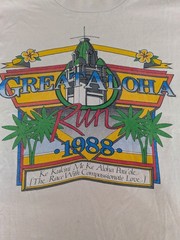 Vintage 1908s Great Aloha Run-Walk 5K Teeshirt Size M