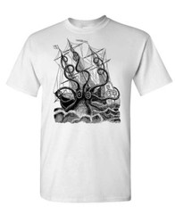 SEA MONSTER KRAKEN – Unisex Cotton T-Shirt Tee Shirt