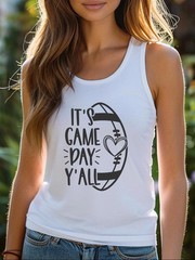 It’s Game Day Y’all Football Tank Top: Football Spirit Tee