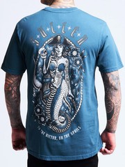 Sullen Men’s Sea Spoils Short Sleeve Premium T-shirt Tattoo Style Mermaid Tee