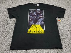 NEW Star Wars Shirt XXL Black Movie Poster Darth Vader Skywalker Disney Parks