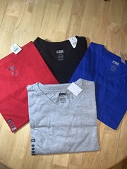 Men’s CSG VNECK Short Sleeve T-shirt Choose Your Color and Size BNWT’s