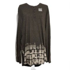 Mens XL NWT Long Length Gray Shirt