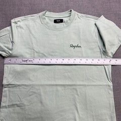 Rapha Logo T Shirt Mens XS Mint Green Short Sleeve Cotton Cycling Stretch