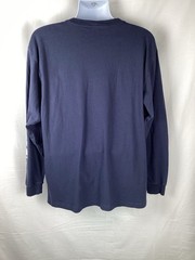 Carhartt Long Sleeve K231 Navy Blue Mens Size L Original Fit Graphic Sleeve Logo