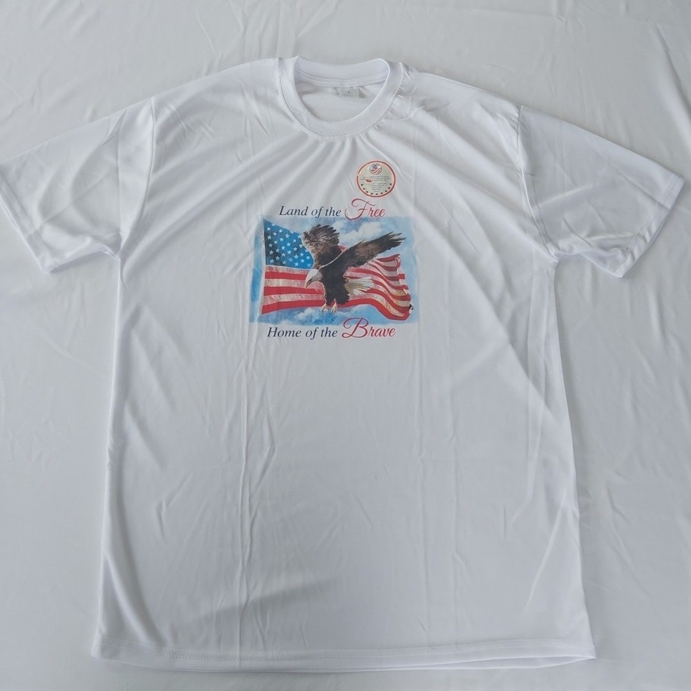 Land Of The FREE, Home Of The Brave T Shirt, SZ Large