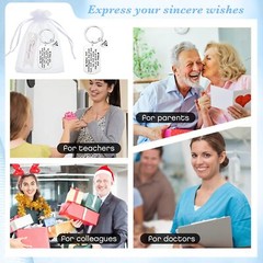 72 Pcs Employee Appreciation Gift Bulk for Coworker Thank You Gifts Keychains…