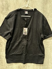Port Fashions Unisex Mens XL Black Cotton T-Shirt for Medical Ports & Chemo NWT