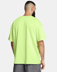 NWT Mens Large Under Armour OVERSIZED HEAVYWEIGHT SHORT SLEEVE Green SHIRT L $40