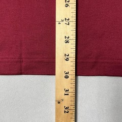 Vintage Burberry London T Shirt Men Burgundy Cotton Embroidered Logo