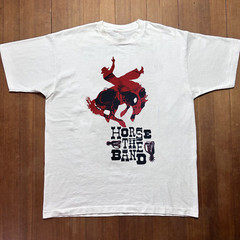Horse the Band Music On Stage White T-Shirt Cotton All Size