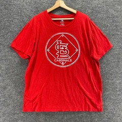Genuine Merchandise T-Shirt Men XL Red Crew Neck Short Sleeve Pullover STL