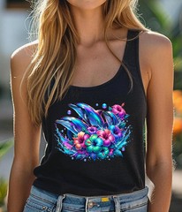 Dolphins Unisex Tank Top: Trendy Summer Beach Vacation Tee