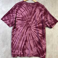 Tie Dye T Shirt Unisex XL Purple Spiral Tigers Summer Festival Rave Top