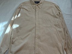Ralph Lauren BLAKE Cotton Kanoko Shirt L Beige for 14Y+ Japan