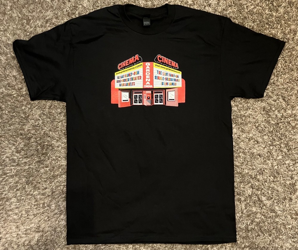 GARDENA CINEMA T SHIRT NEW SIZE MEDIUM (M) SUPPORT INDIE FILM & THEATERS