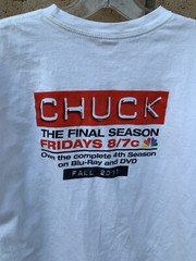 Chuck The Final Season Fall 2011 T Shirt Graphic Tee TV Television Show Size L