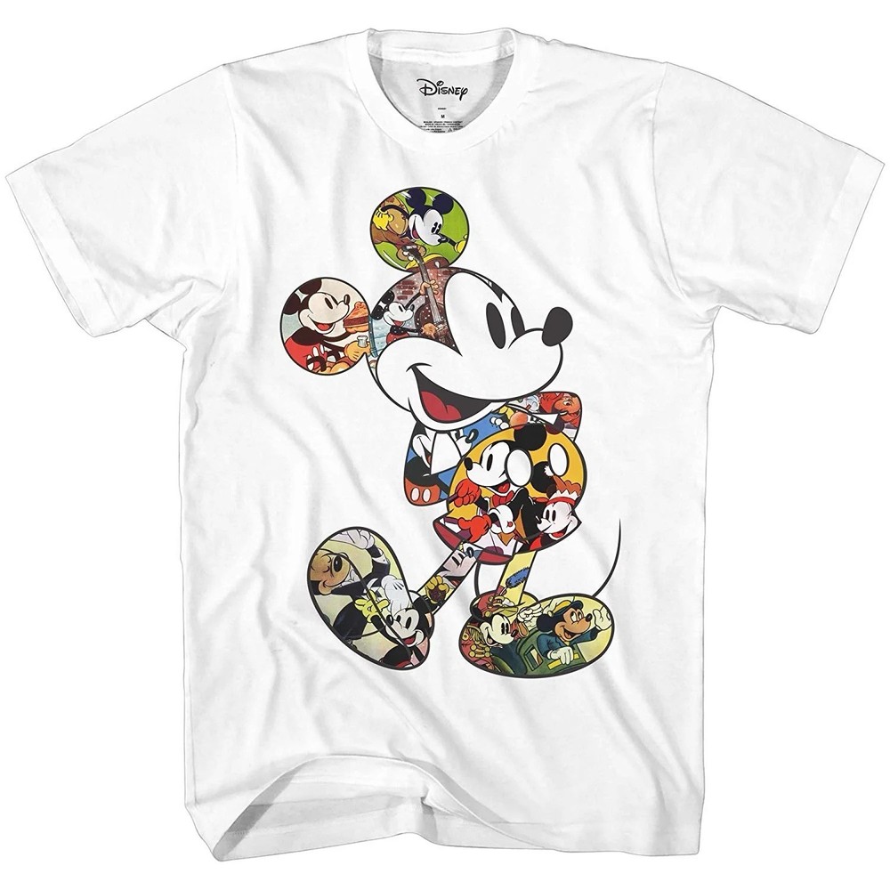 Disney Mickey Mouse Generations T-Shirt Mens Size XXXL White Graphic Artist