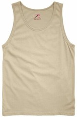 Camo and Solid Tank Tops Tactical Military Sleeveless Army Quality ROTHCO OR FOX