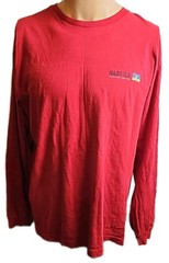 Vintage Nautica Long Sleeve Shirt Men’s Size L Red Nautical Flags Made In Canada