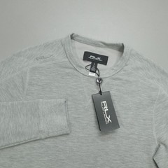 RLX Ralph Lauren Men’s Performance Crew Neck Shirt Size S Grey Waffle Knit