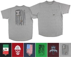 Ariat Men’s Graphic T-Shirt Rebar Cotton Strong Blended, Short Sleeve Pre-Wash