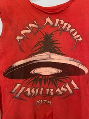 Vintage 1978 Ann Arbor Hash Bash T Shirt / original quite rare survivor
