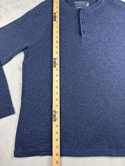 Faherty Cloud Cotton Henly Long Sleeve Pima Modal Raglan Navy Mens Large