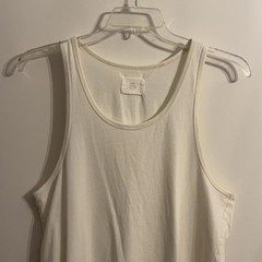 Fear Of God Tank Top Mens S White FOG Collection Two Longline Jersey Relaxed