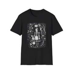 Alice in Wonderland Gothic T-Shirt: Unisex Softstyle Whimsigoth Tee