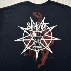 Slipknot Knotfest Roadshow 2019 Tour T Shirt Large Black Gojira Volbeat Behemoth
