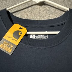 Carhartt Pocket T Shirt Mens XLT NWT Short Sleeve Blue Heavyweight Tee Loose Fit