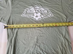 tultex 241 Light Green Gotham Soccer League T-Shirt sz. L