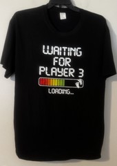 Waiting for Player 3 Dad Mom Maternity Couple shirts Gamer Parents Tshirt