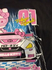 Sanrio Hello Kitty Tokyo Speed BLACK T-Shirt Size Large
